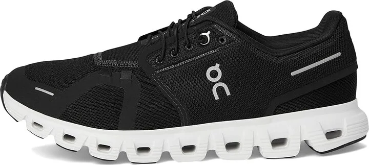 On Cloud 6 Men's Shoes Black/White : 11 M, Textile - Image 6