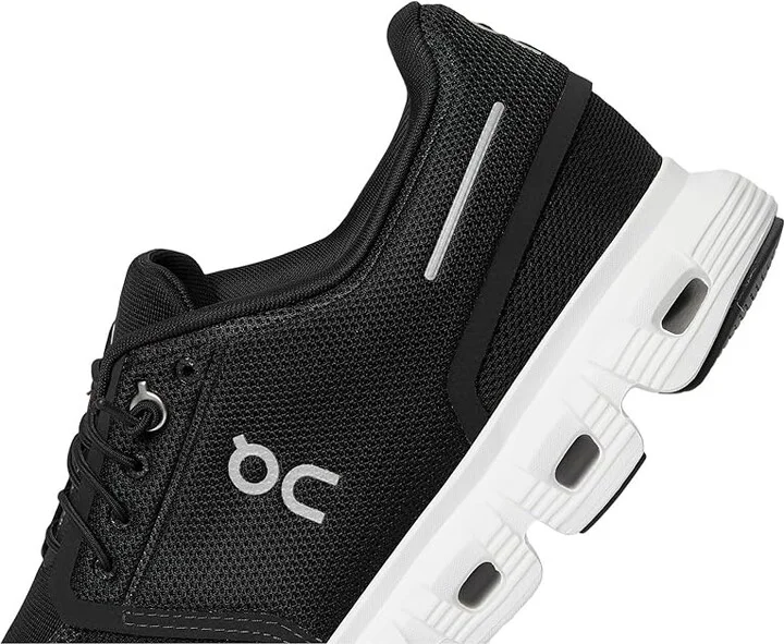 On Cloud 6 Men's Shoes Black/White : 11 M, Textile - Image 7