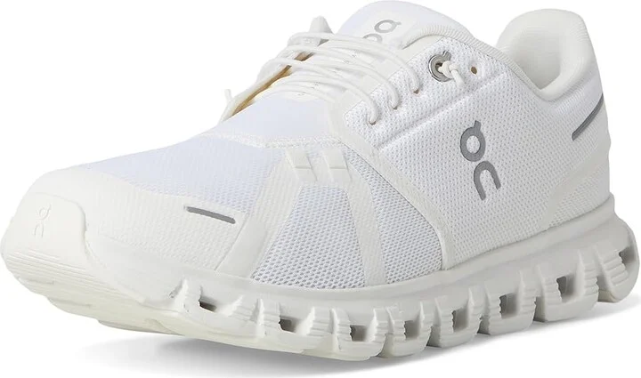 On Cloud 6 Men's Shoes White/White : 9 M, Textile - Image 5