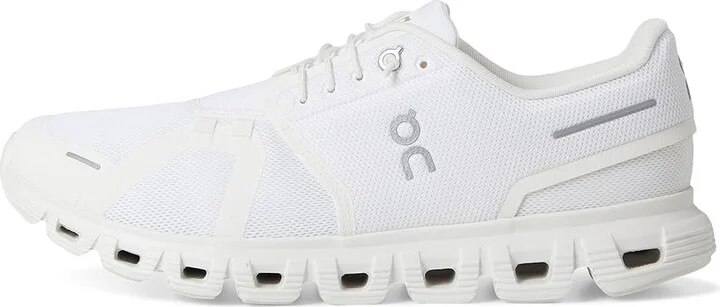 On Cloud 6 Men's Shoes White/White : 9 M, Textile - Image 6