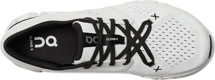 On Cloud X 4 Men's Shoes Ivory/Black : 12 M, Textile - Image 2