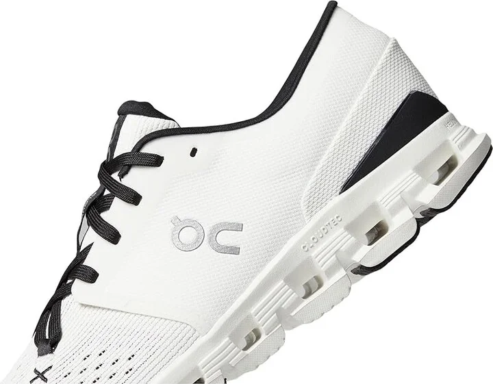 On Cloud X 4 Men's Shoes Ivory/Black : 12 M, Textile - Image 4