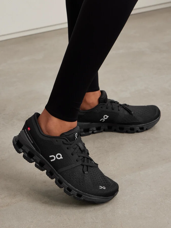 ON - Cloud X 4 Recycled-mesh Sneakers - Black - Image 2