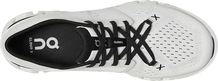 On Cloud X 4 Women's Shoes Ivory/Black : 9 M, Synthetic - Image 2