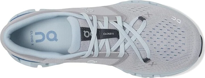 On Cloud X 4 Women's Shoes Silver/Chambray : 5 M, Synthetic - Image 2
