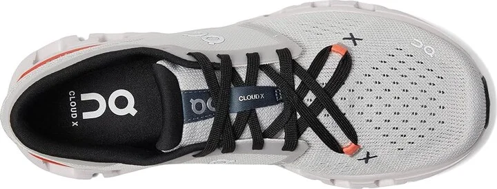 On Cloud X 4 Women's Shoes Silver/Flame : 5 M, Synthetic - Image 2