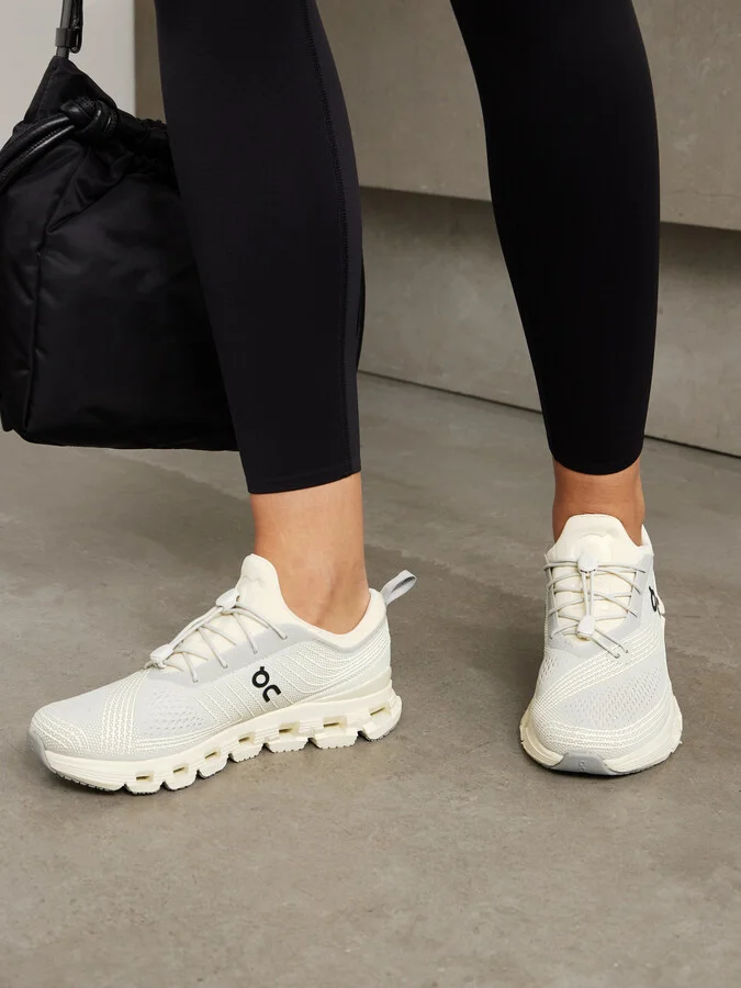 ON - Cloud X Z5 Rubber-trimmed Mesh Sneakers - Cream - Image 2