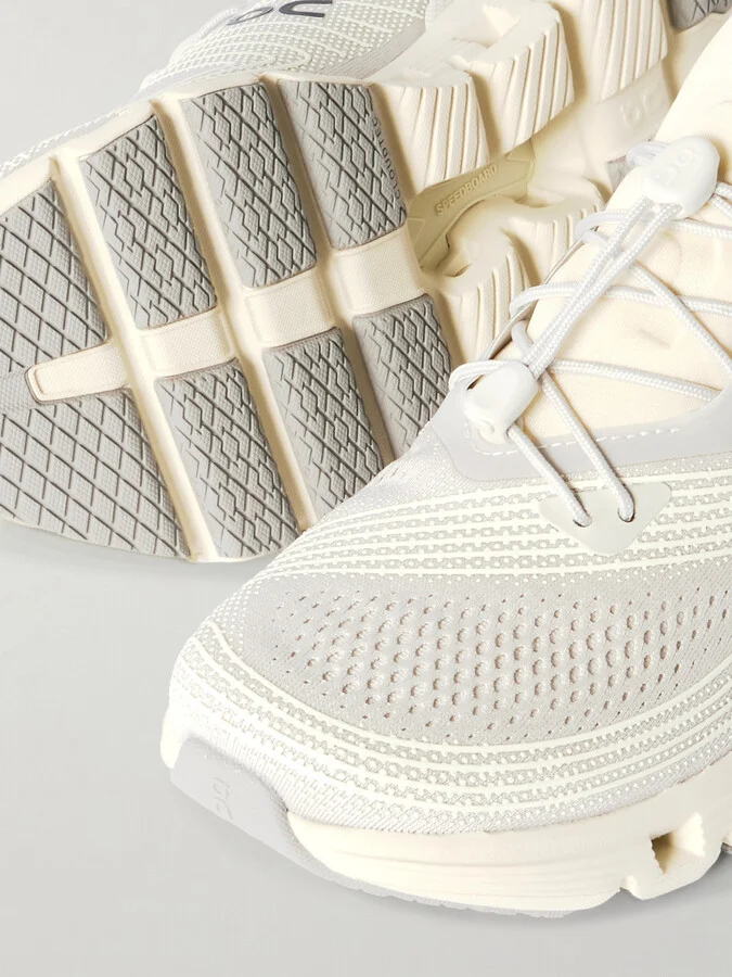 ON - Cloud X Z5 Rubber-trimmed Mesh Sneakers - Cream - Image 4