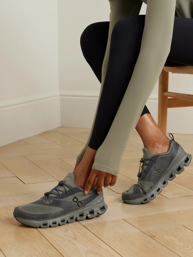ON - Cloud X Z5 Rubber-trimmed Mesh Sneakers - Gray - Image 2