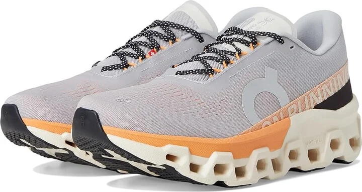 On Cloudmonster 2 Men's Running Shoes Glacier/Tangerine : 12 M, Synthetic