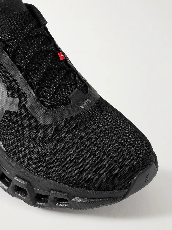 ON - Cloudmonster 2 Rubber-trimmed Mesh Sneakers - Black - Image 4