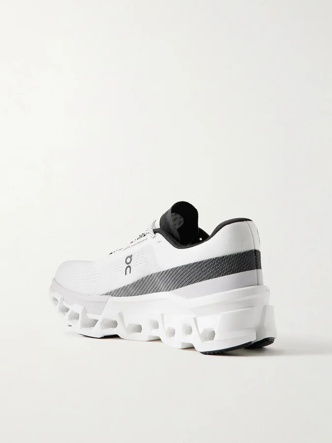 ON - Cloudmonster 2 Rubber-trimmed Mesh Sneakers - White - Image 3