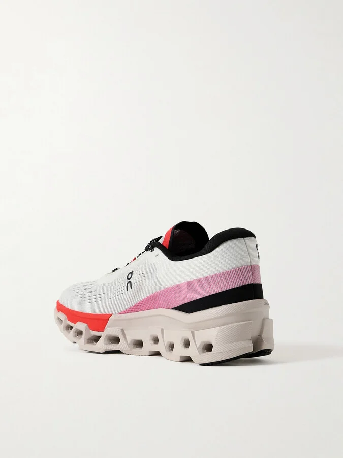 ON - Cloudmonster 2 Rubber-trimmed Mesh Sneakers - White - Image 3