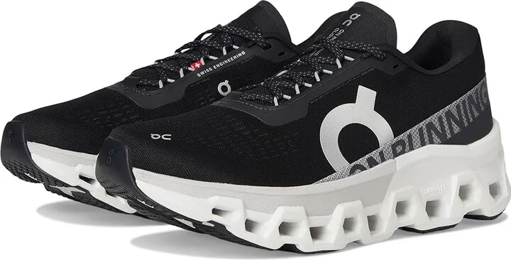 On Cloudmonster 2 Women's Running Shoes Black/Frost : 10.5 M, Mesh/Polyester/Rubber