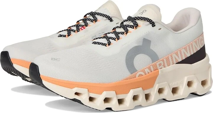 On Cloudmonster 2 Women's Running Shoes Ivory/Tangerine : 11 M, Mesh/Polyester/Rubber