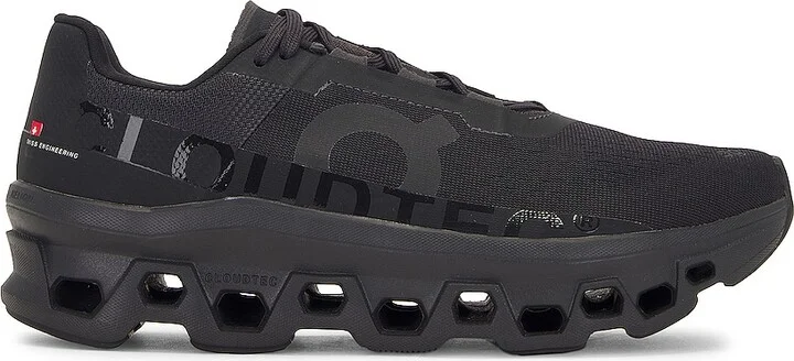 On Cloudmonster in Black