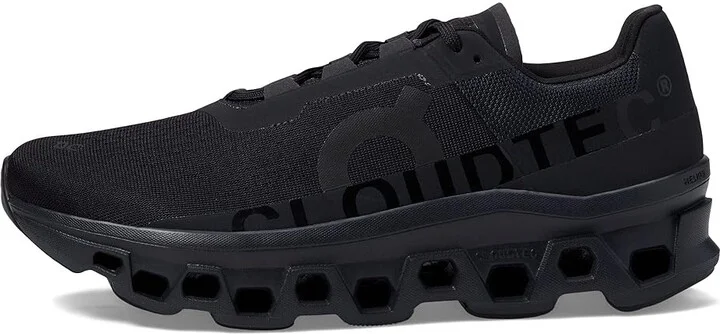 On Cloudmonster Men's Shoes All Black : 7 M, Textile/Synthetic - Image 5