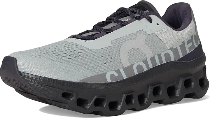 On Cloudmonster Men's Shoes Frost/Black : 12.5 M, Textile/Synthetic - Image 10