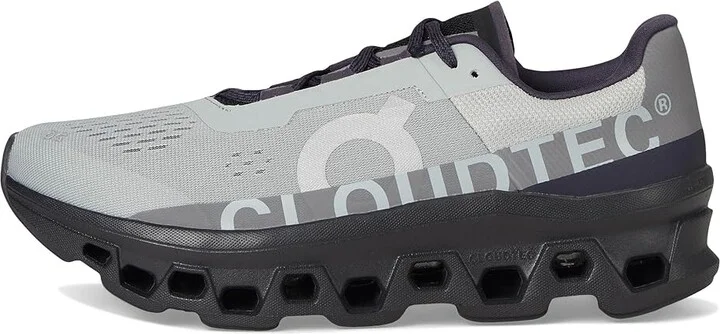 On Cloudmonster Men's Shoes Frost/Black : 12.5 M, Textile/Synthetic - Image 11