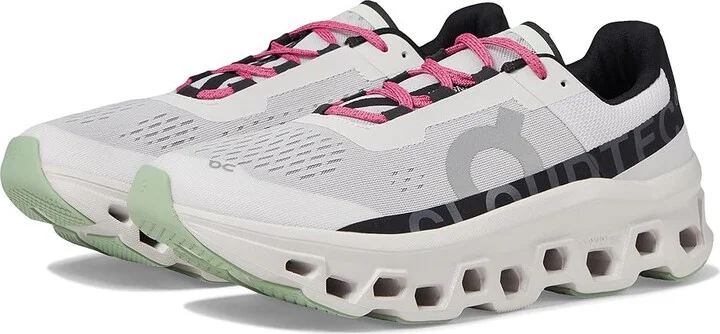 On Cloudmonster Men's Shoes Frost/Black : 12.5 M, Textile/Synthetic