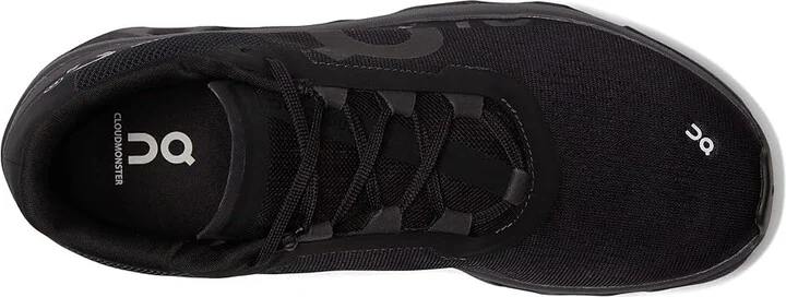 On Cloudmonster Women's Shoes Black/Magnet : 5 M, Textile/Synthetic - Image 2