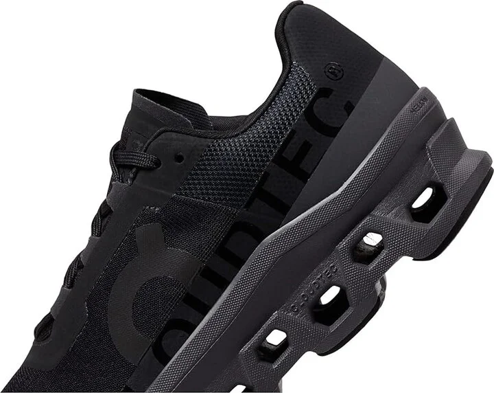 On Cloudmonster Women's Shoes Black/Magnet : 5 M, Textile/Synthetic - Image 4