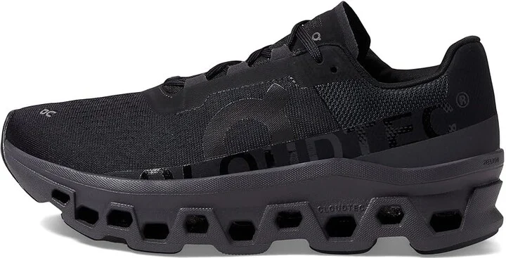 On Cloudmonster Women's Shoes Black/Magnet : 5 M, Textile/Synthetic - Image 6