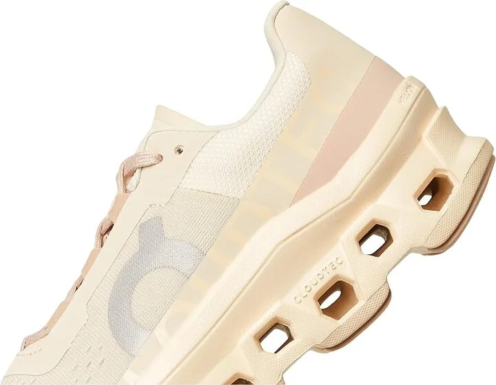 On Cloudmonster Women's Shoes Moon/Fawn : 6.5 M, Textile/Synthetic - Image 7