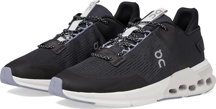 On Cloudnova Flux Women's Shoes Black/Feather : 5 M, Textile