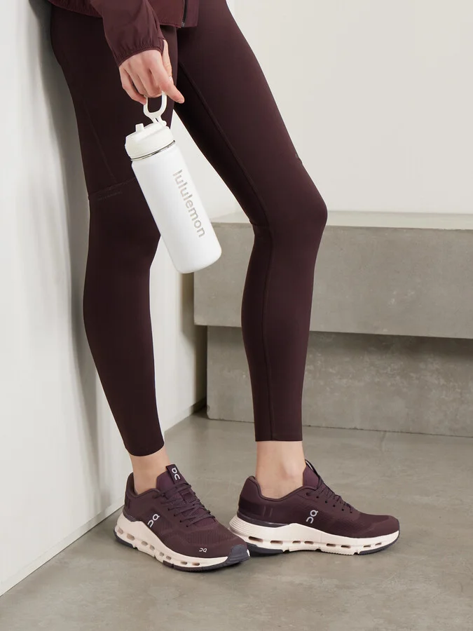 ON - Cloudnova Form 2 Felt And Rubber-trimmed Mesh Sneakers - Burgundy - Image 2