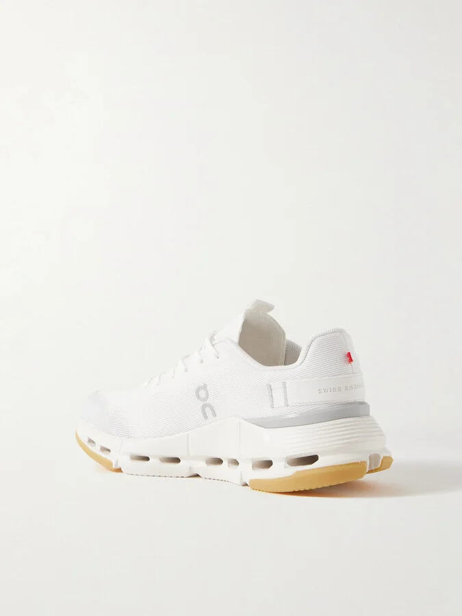 ON - Cloudnova Form 2 Felt And Rubber-trimmed Mesh Sneakers - White - Image 3
