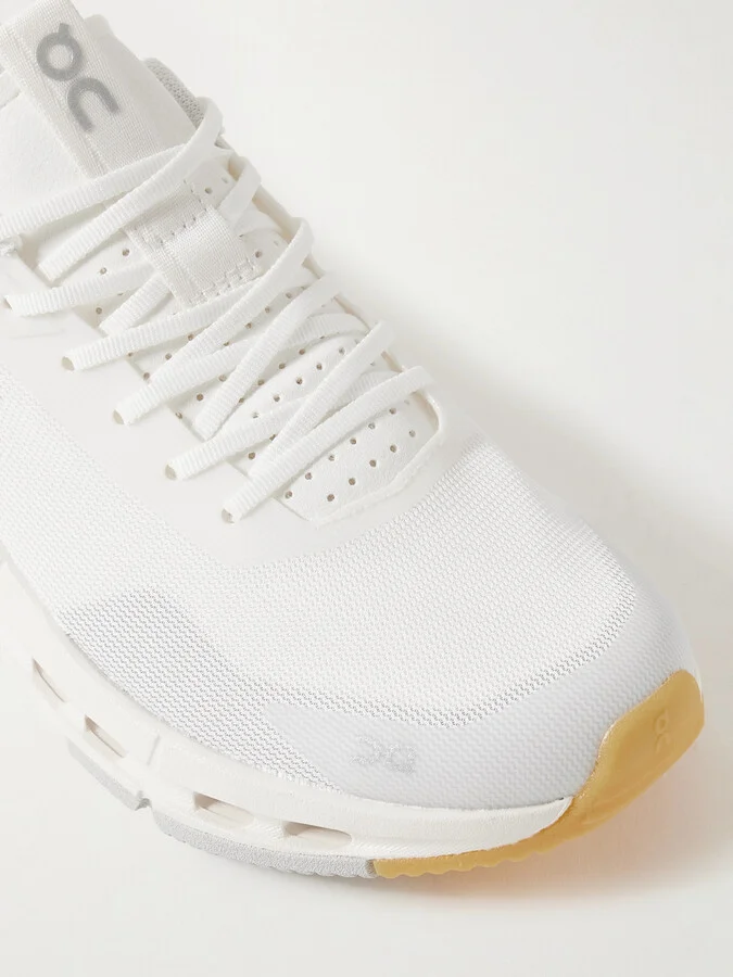 ON - Cloudnova Form 2 Felt And Rubber-trimmed Mesh Sneakers - White - Image 4