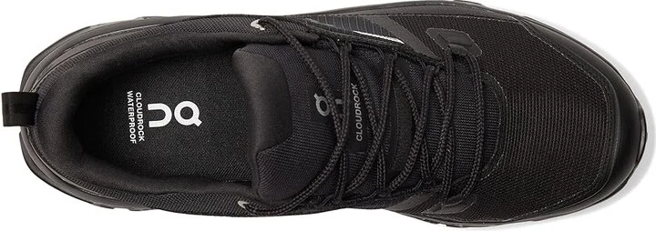 On Cloudrock Low Waterproof Men's Cross Training Shoes Black/Black : 7 M, Synthetic - Image 2