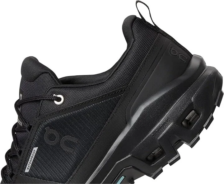 On Cloudrock Low Waterproof Men's Cross Training Shoes Black/Black : 7 M, Synthetic - Image 7