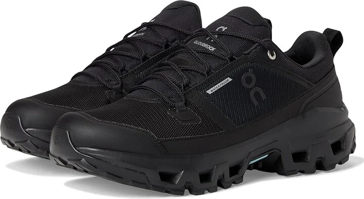 On Cloudrock Low Waterproof Men's Cross Training Shoes Black/Black : 7 M, Synthetic