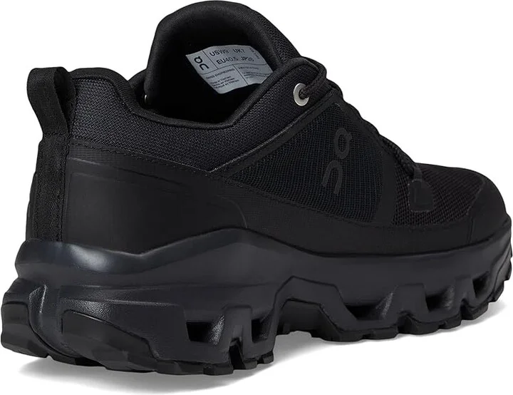 On Cloudrock Low Waterproof Women's Running Shoes Black/Black : 10.5 M, Synthetic - Image 4