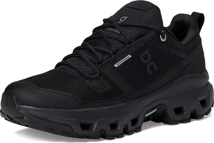 On Cloudrock Low Waterproof Women's Running Shoes Black/Black : 10.5 M, Synthetic - Image 5