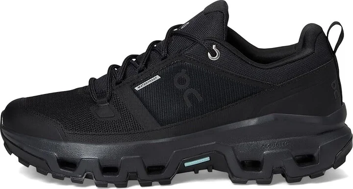 On Cloudrock Low Waterproof Women's Running Shoes Black/Black : 10.5 M, Synthetic - Image 6