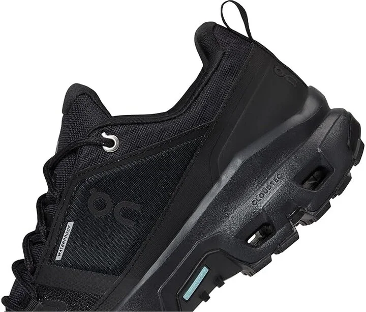 On Cloudrock Low Waterproof Women's Running Shoes Black/Black : 10.5 M, Synthetic - Image 7