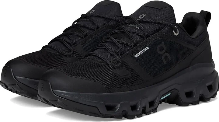 On Cloudrock Low Waterproof Women's Running Shoes Black/Black : 10.5 M, Synthetic