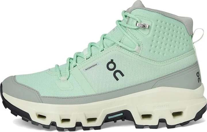 On Cloudrock Mid Waterproof Women's Running Shoes Mineral/Aloe : 10 M, Synthetic - Image 6