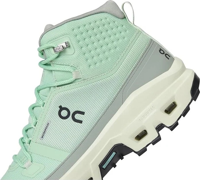 On Cloudrock Mid Waterproof Women's Running Shoes Mineral/Aloe : 10 M, Synthetic - Image 7