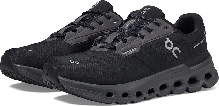 On Cloudrunner 2 Waterproof Men's Shoes Magnet/Black : 7 M, Textile