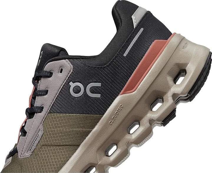 On Cloudrunner 2 Waterproof Women's Shoes Olive/Mahogany : 5 M, Rubber/Synthetic - Image 4