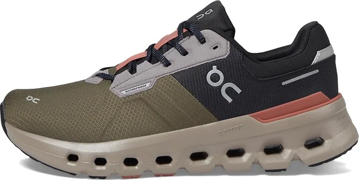 On Cloudrunner 2 Waterproof Women's Shoes Olive/Mahogany : 5 M, Rubber/Synthetic - Image 5