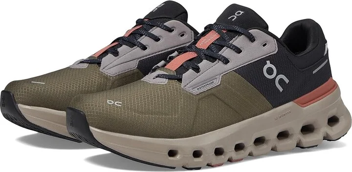 On Cloudrunner 2 Waterproof Women's Shoes Olive/Mahogany : 5 M, Rubber/Synthetic