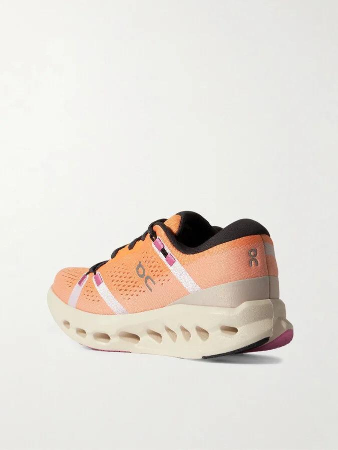 ON - Cloudsurfer 2 Rubber-trimmed Mesh Sneakers - Orange - Image 3