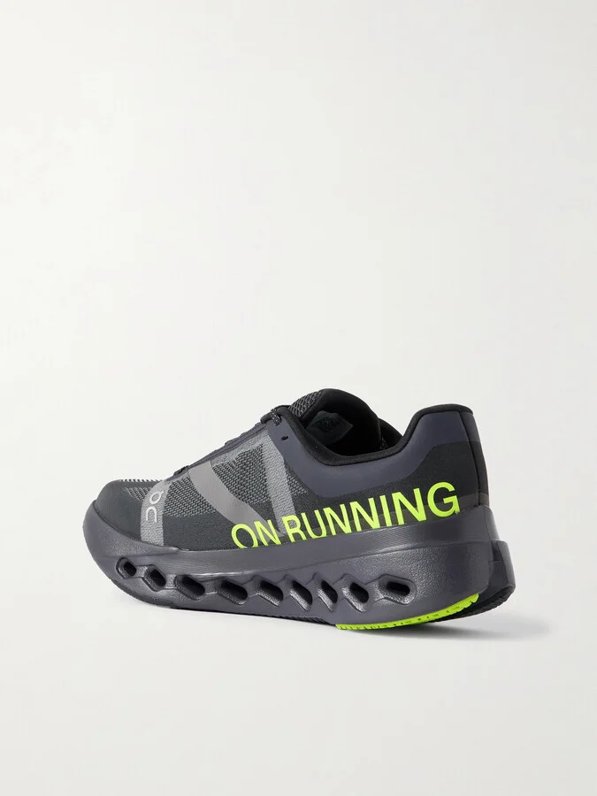 ON - Cloudsurfer Next Rubber-trimmed Mesh Sneakers - Black - Image 3