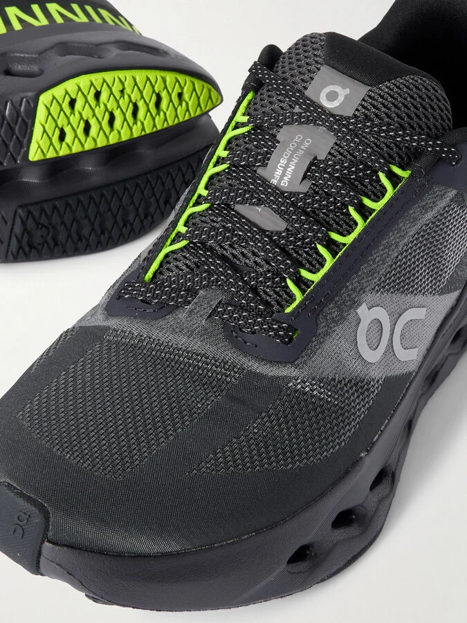 ON - Cloudsurfer Next Rubber-trimmed Mesh Sneakers - Black - Image 4