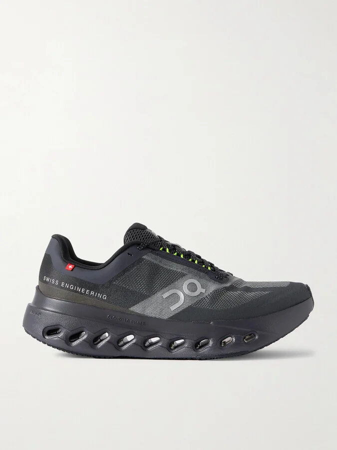 ON - Cloudsurfer Next Rubber-trimmed Mesh Sneakers - Black